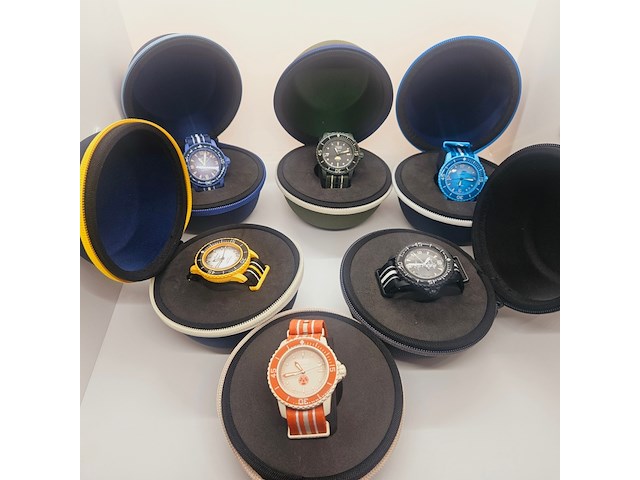 6x blancpain automatisch horloge collectie x swatch fifty fathoms - afbeelding 1 van  15