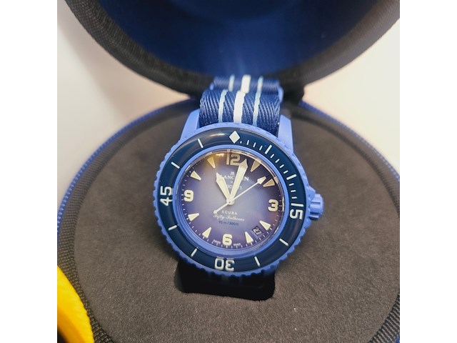 6x blancpain automatisch horloge collectie x swatch fifty fathoms - afbeelding 9 van  15