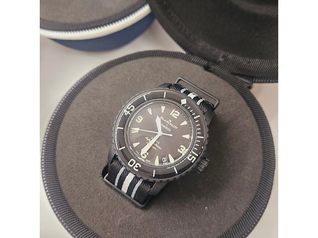 6x blancpain automatisch horloge collectie x swatch fifty fathoms - afbeelding 13 van  15