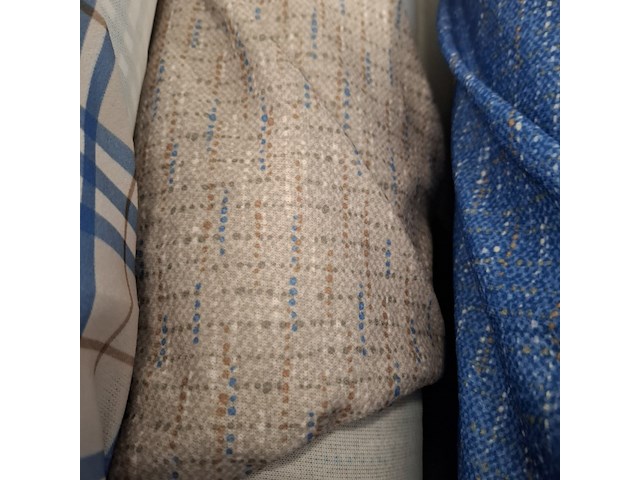 6x bont bedrukte tricot bekledingsstof - afbeelding 2 van  9