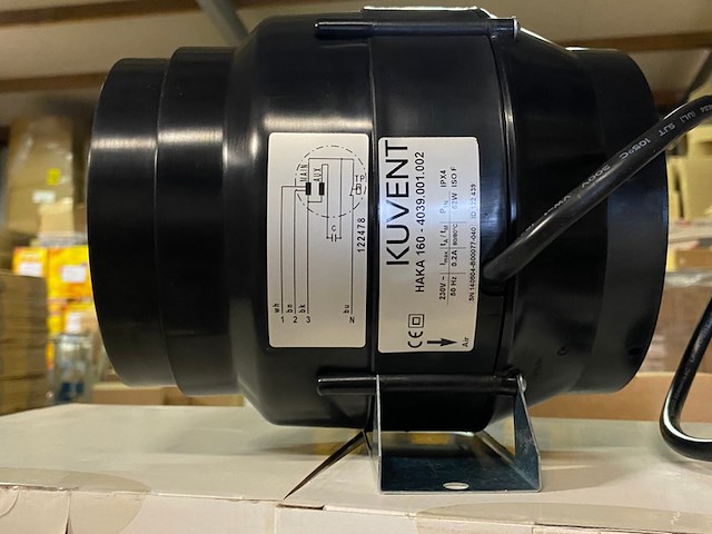 6x buisventilator etaline m ø160 mm hittebestendig kuvant - afbeelding 3 van  5