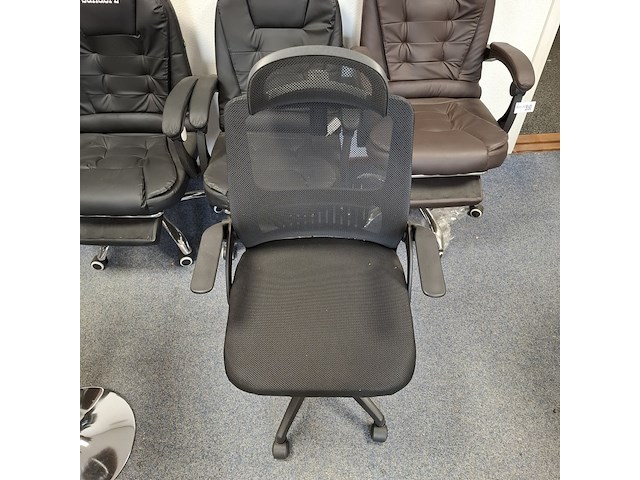 6x bureaustoel, gaas zwart - afbeelding 2 van  4