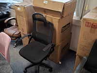 6x bureaustoel, gaas zwart - afbeelding 4 van  4