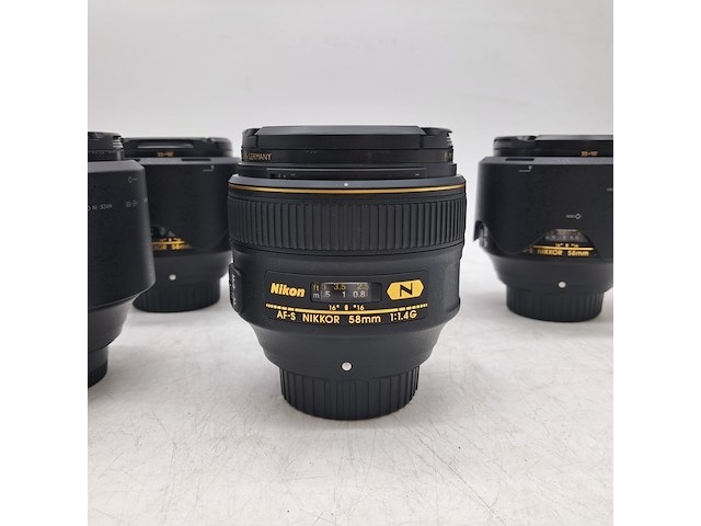 6x camera lens, nikon, af-s nikkor 58mm 1:1.4g - afbeelding 3 van  6