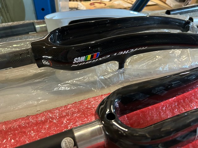 6x carbon fiets voorvorken voor o.a. racefiets, mtb, w.o. carbotech, ritchey - afbeelding 9 van  11
