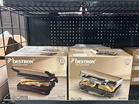 6x contact-/paninigrill, tostiapparaat bestron, satin collection - afbeelding 1 van  3