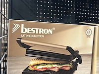 6x contact-/paninigrill, tostiapparaat bestron, satin collection - afbeelding 3 van  3