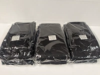 6x dames fleece winter thermo legging panty, gianvaglia, zwart, l/xl