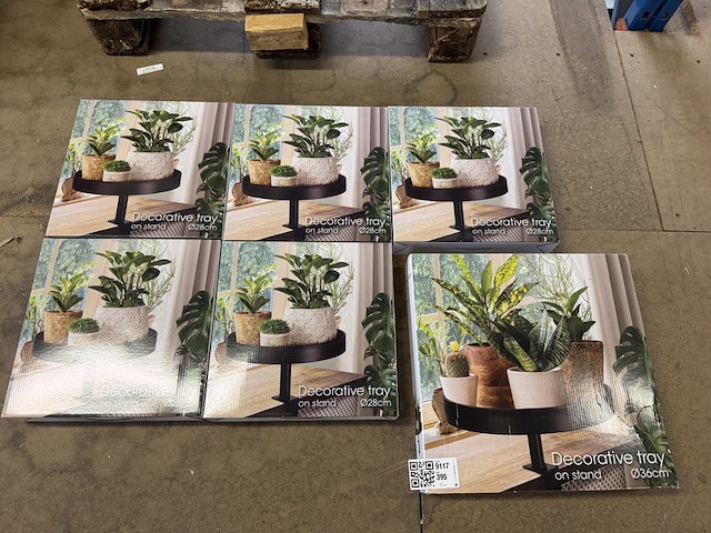 6x dienbladtafel met klem, h&s collection - afbeelding 1 van  4