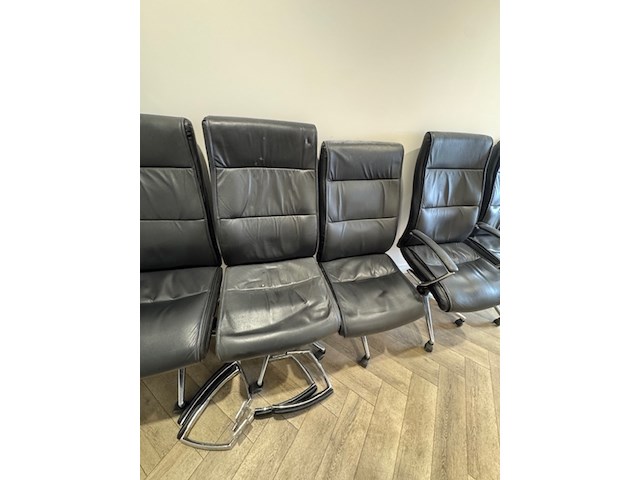 6x directiefauteuil, zwart - afbeelding 4 van  6