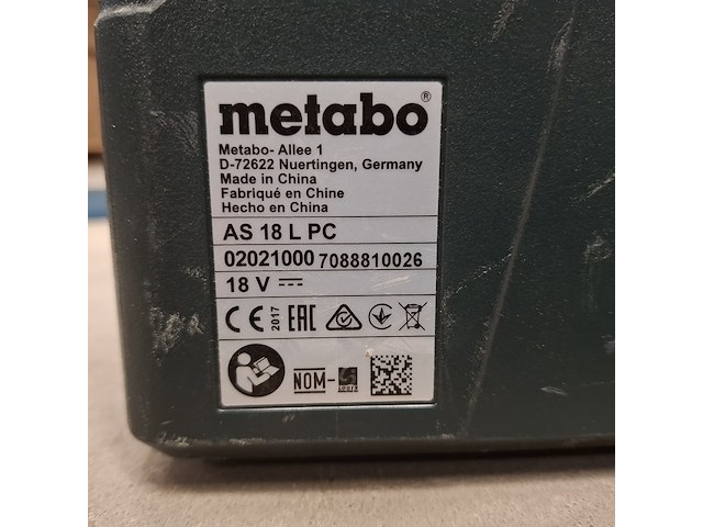 6x divers accu/elektrisch gereedschap metabo, diverse modellen - afbeelding 15 van  21