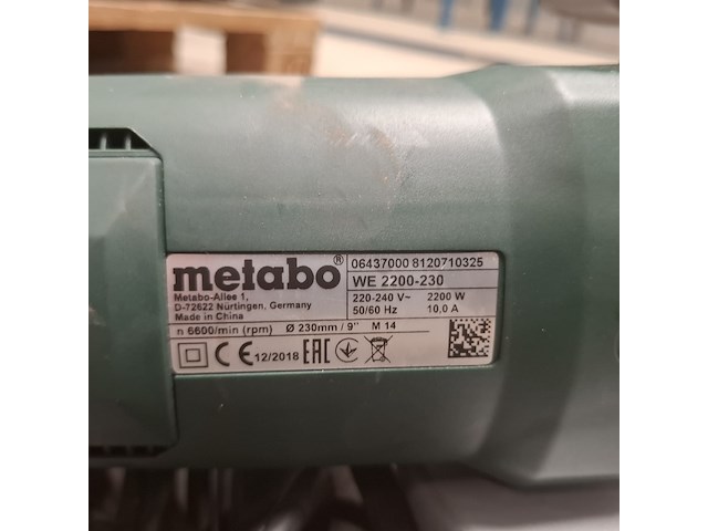 6x divers elektrisch gereedschap metabo, diverse modellen - afbeelding 13 van  13