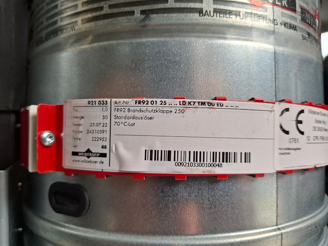 6x diverse brandklep 5x, solid air, fdc25-d160-r - afbeelding 3 van  5