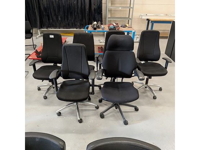 6x diverse bureaustoel - afbeelding 1 van  14