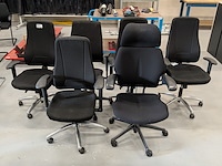 6x diverse bureaustoel