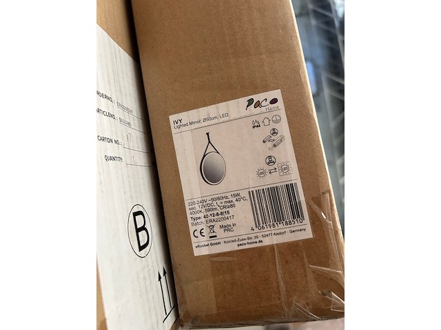6x diverse (led) spiegels, paco home - afbeelding 3 van  6