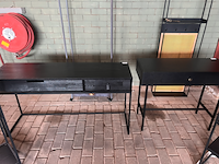 6x diverse merk kastjes en wandkasten, o.a. dutchbone, wood en byfonq , zwart - afbeelding 3 van  4