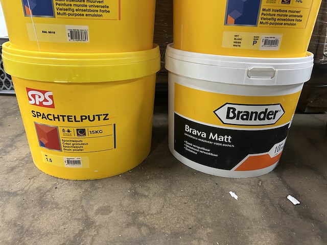 6x diverse muurverf voor binnen sps, brander, bouwmaat - afbeelding 4 van  5
