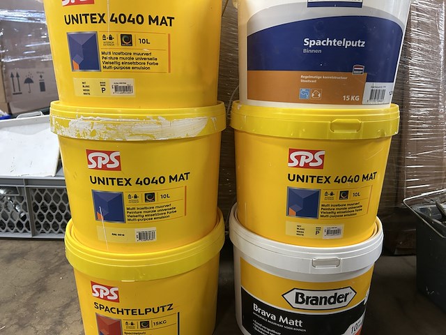 6x diverse muurverf voor binnen sps, brander, bouwmaat - afbeelding 5 van  5