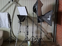 6x diverse studio lamp o.a. bresser - afbeelding 1 van  7