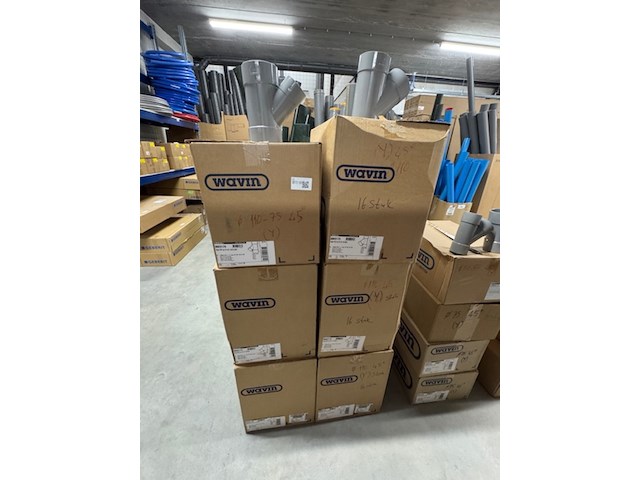 6x doos t-stuk, wavin wadal, 3003179 en 3003173 - afbeelding 1 van  5