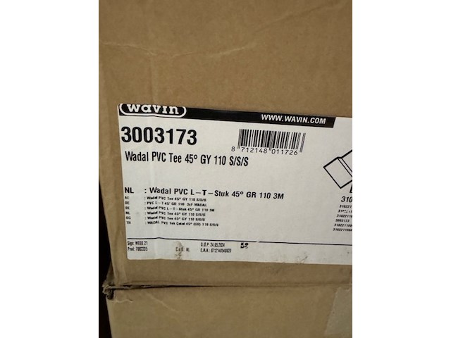 6x doos t-stuk, wavin wadal, 3003179 en 3003173 - afbeelding 5 van  5