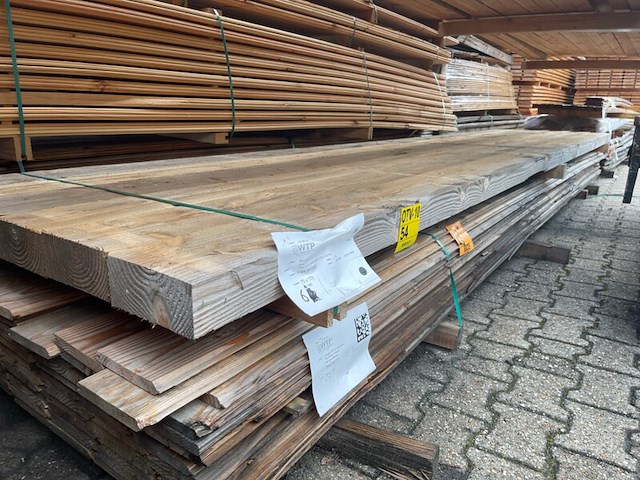 6x douglas balken fijnbezaagd, 75x175mm, lengte 500cm - afbeelding 2 van  3