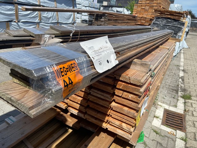 6x douglas zweeds rabat, 26x190mm, lengte 400cm - afbeelding 2 van  3
