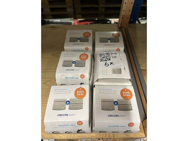 6x draadloze co2 ruimtesensor 15rf + afstandsbediening 15rf, orcon - afbeelding 1 van  3