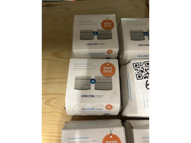 6x draadloze co2 ruimtesensor 15rf + afstandsbediening 15rf, orcon - afbeelding 2 van  3