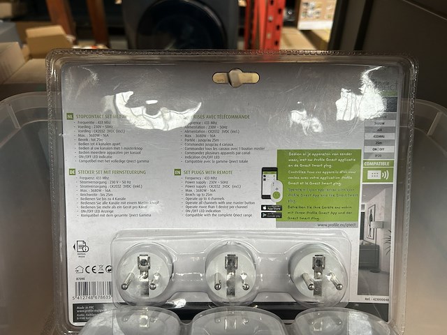 6x draadloze stopcontact set profile, qnect - afbeelding 4 van  5