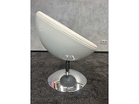 6x draaibare witte cocktail fauteuil - afbeelding 4 van  7