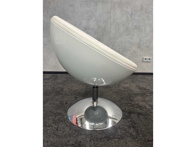 6x draaibare witte cocktail fauteuil - afbeelding 4 van  7