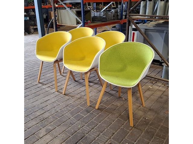 6x eetkamer stoel, hay - afbeelding 1 van  13