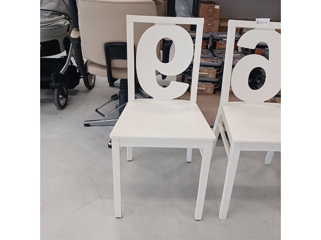 6x eetkamer stoel met nummer - afbeelding 3 van  8