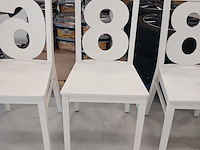 6x eetkamer stoel met nummer - afbeelding 5 van  8