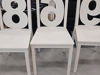 6x eetkamer stoel met nummer - afbeelding 7 van  8