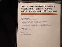 6x eetkamerstoel arco, re-volve - afbeelding 7 van  8