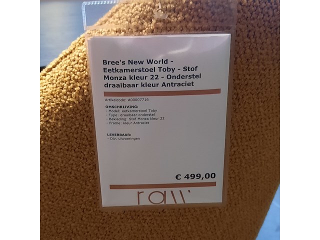 6x eetkamerstoel bree's new world, toby, draaibaar - afbeelding 7 van  7