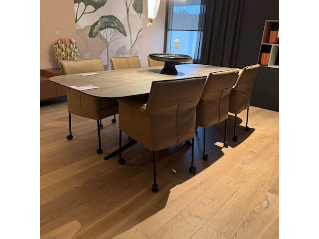 6x eetkamerstoel design on stock, gola, smoke - afbeelding 1 van  6