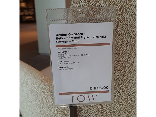 6x eetkamerstoel design on stock, myra - afbeelding 2 van  9