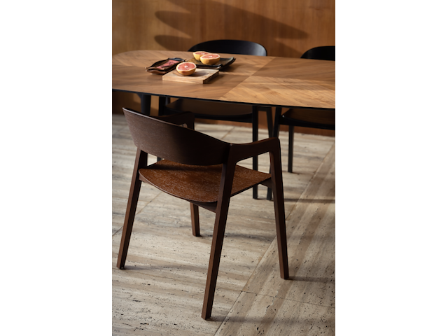 6x eetkamerstoel dutchbone, westlake, walnoot - afbeelding 2 van  6