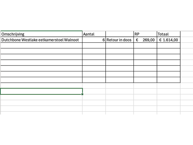 6x eetkamerstoel dutchbone, westlake, walnoot - afbeelding 6 van  6