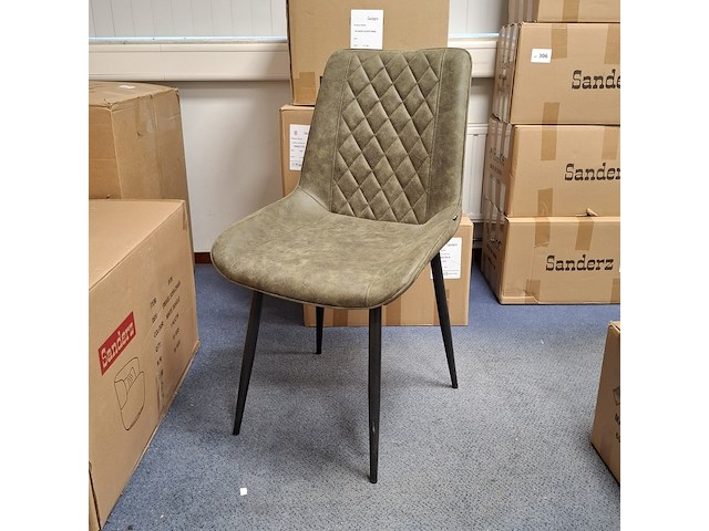 6x eetkamerstoel groen - afbeelding 1 van  5