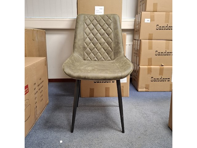 6x eetkamerstoel groen - afbeelding 2 van  5