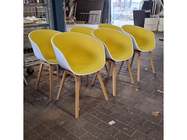 6x eetkamerstoel, hay - afbeelding 1 van  13