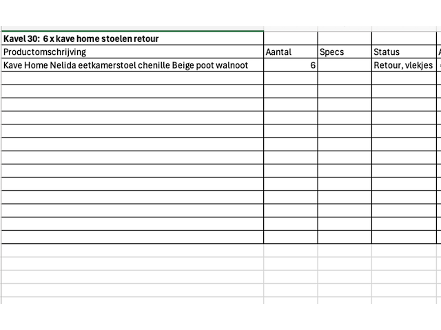 6x eetkamerstoel, kave home , nelida - afbeelding 5 van  5