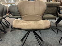6x eetkamerstoel mascha, microvezel, 3x taupe, 3x antraciet - afbeelding 7 van  7