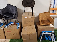 6x eetkamerstoel met armleuning bruin - afbeelding 4 van  4