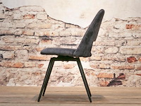 6x eetkamerstoel pablo zonder arm - draaibaar - adore donker grijs / dark grey - afbeelding 4 van  5